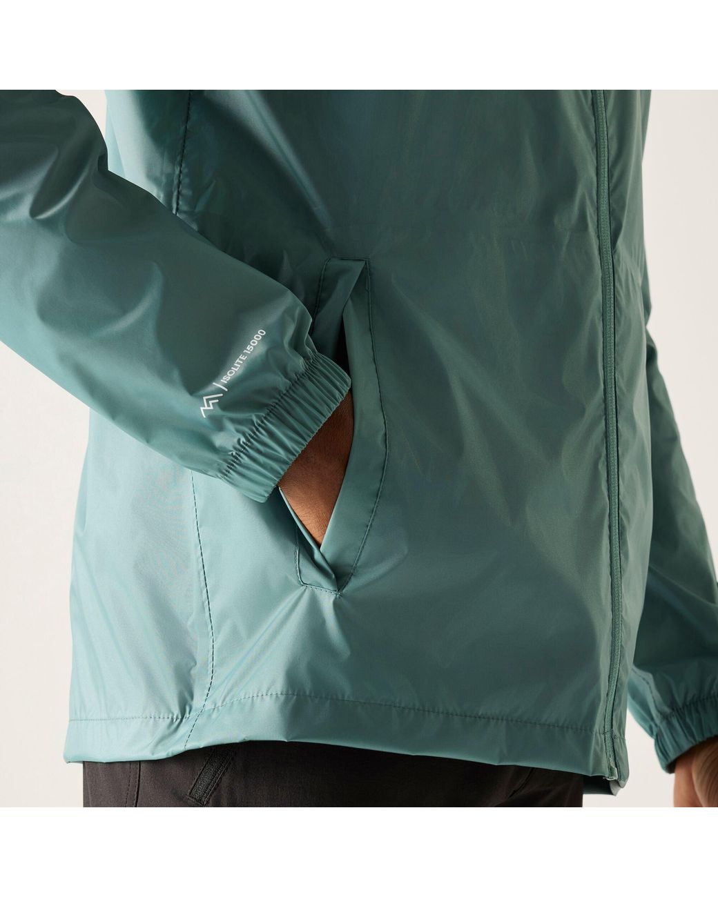 Regatta Green Pack-It Iii Waterproof Jacket for men