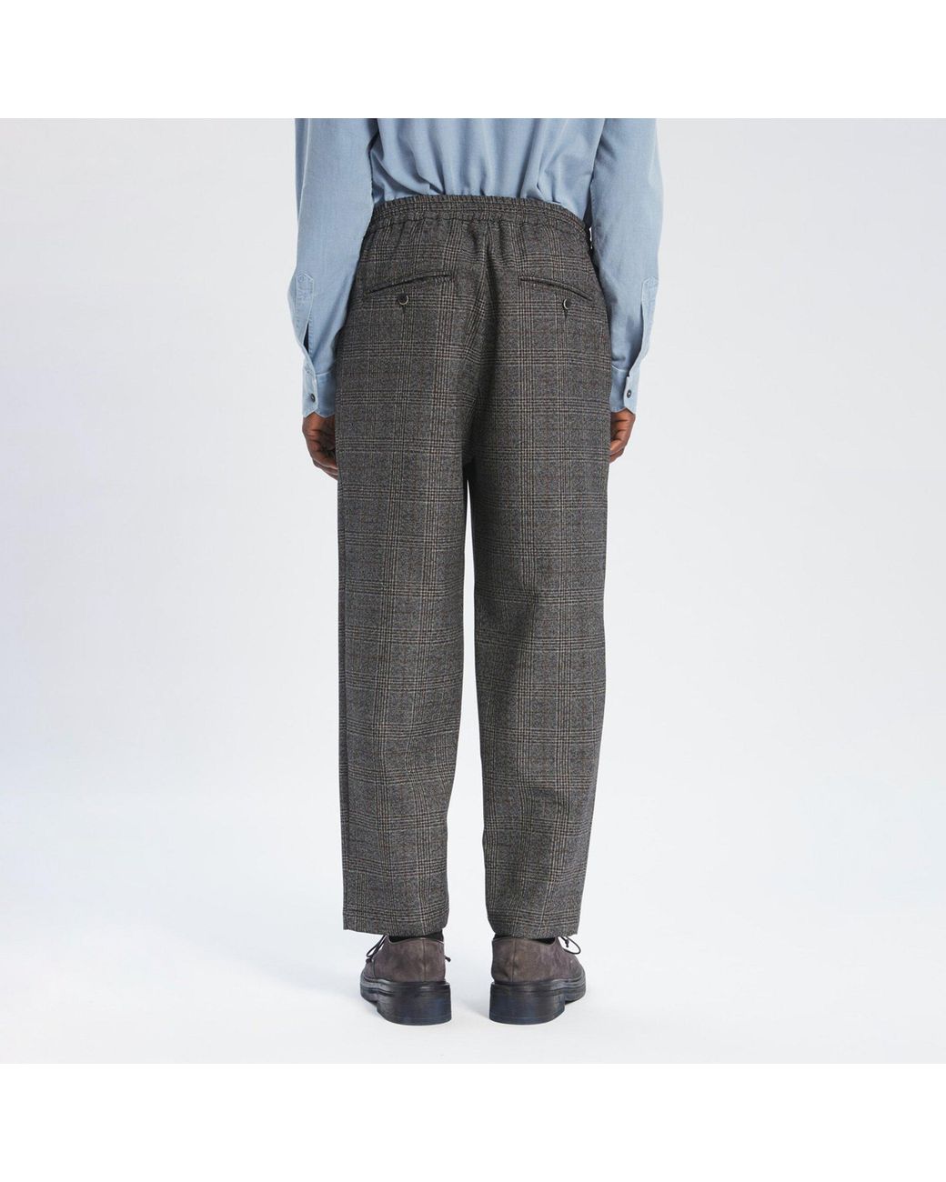 Barena Gray Ameo Granato Tailored Fit Tailored Trousers for men