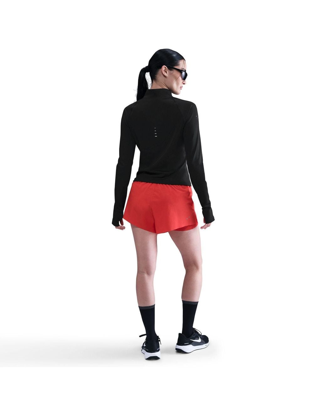 Nike Black Swift Full Zip Long Sleeve Running Top
