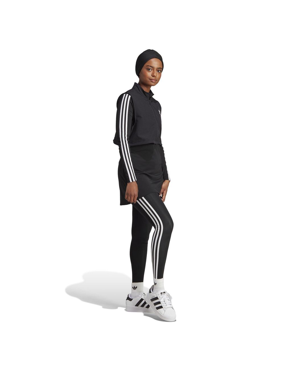 Adidas Originals Black Adidas Adicolor Full-Cover Wear Top