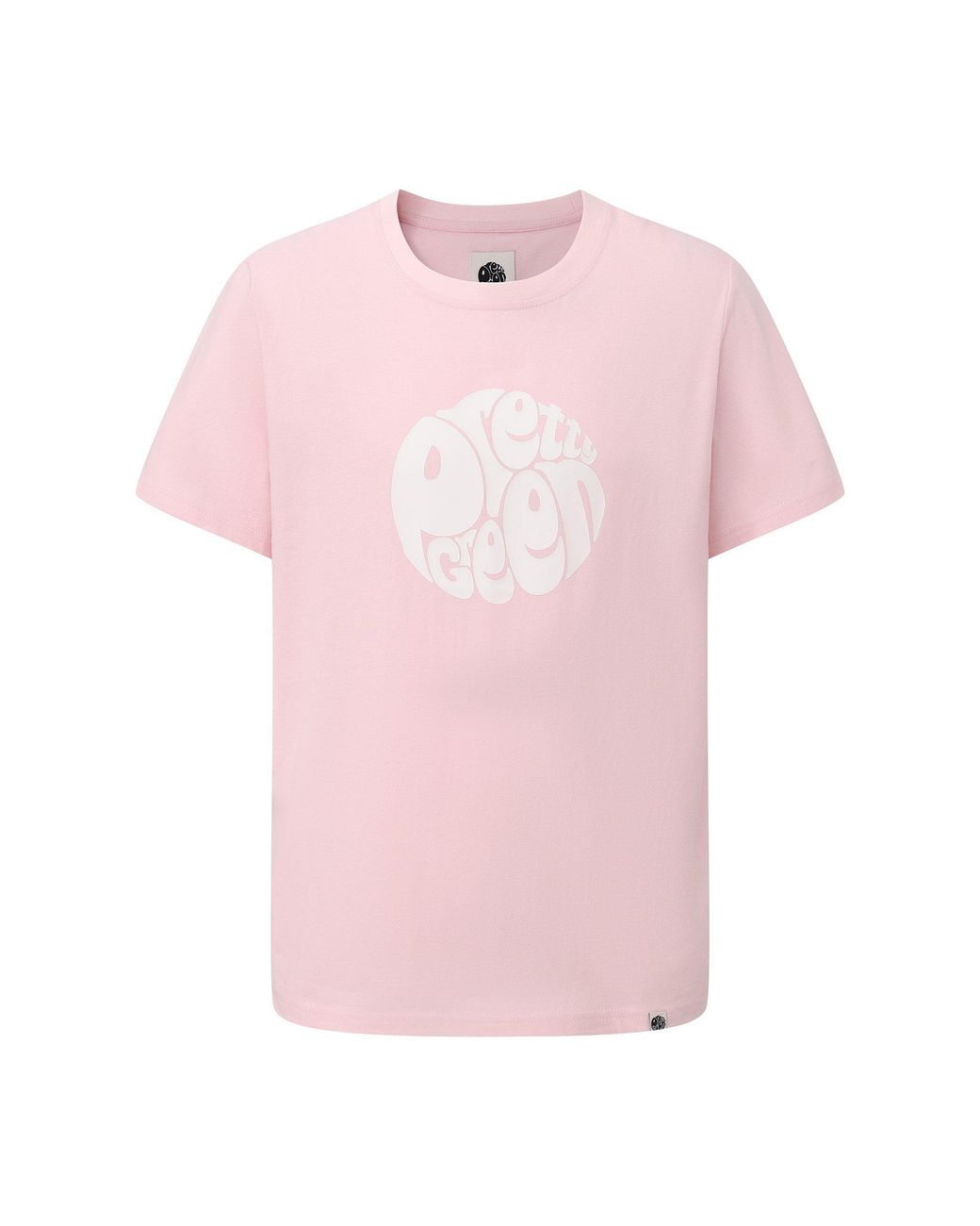 Pretty Green Pink Large Logo Tee for men