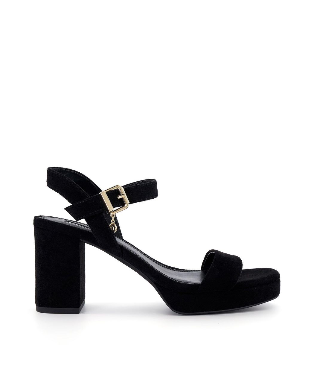 Dune Black Motive Flatform Sandal