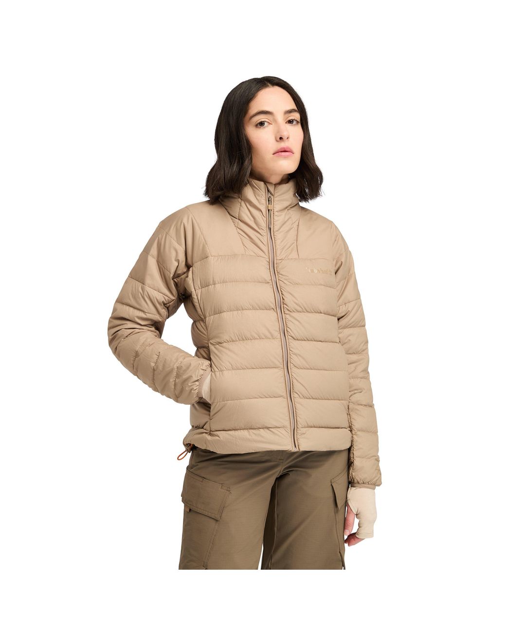 Timberland Brown Bear Head Recycled Down Lightweight Jacket