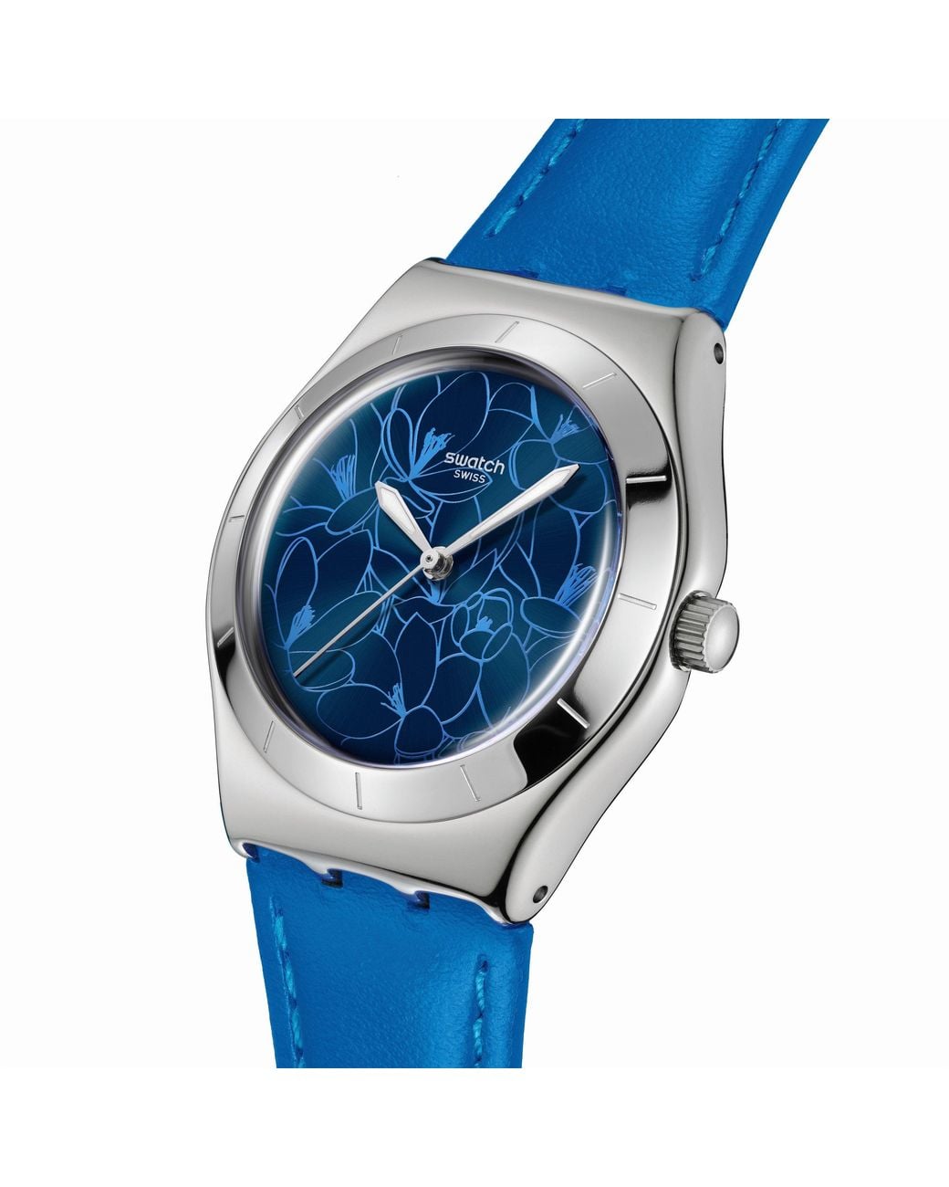 Swatch Blue Adults Petal Analogue Quartz Watch