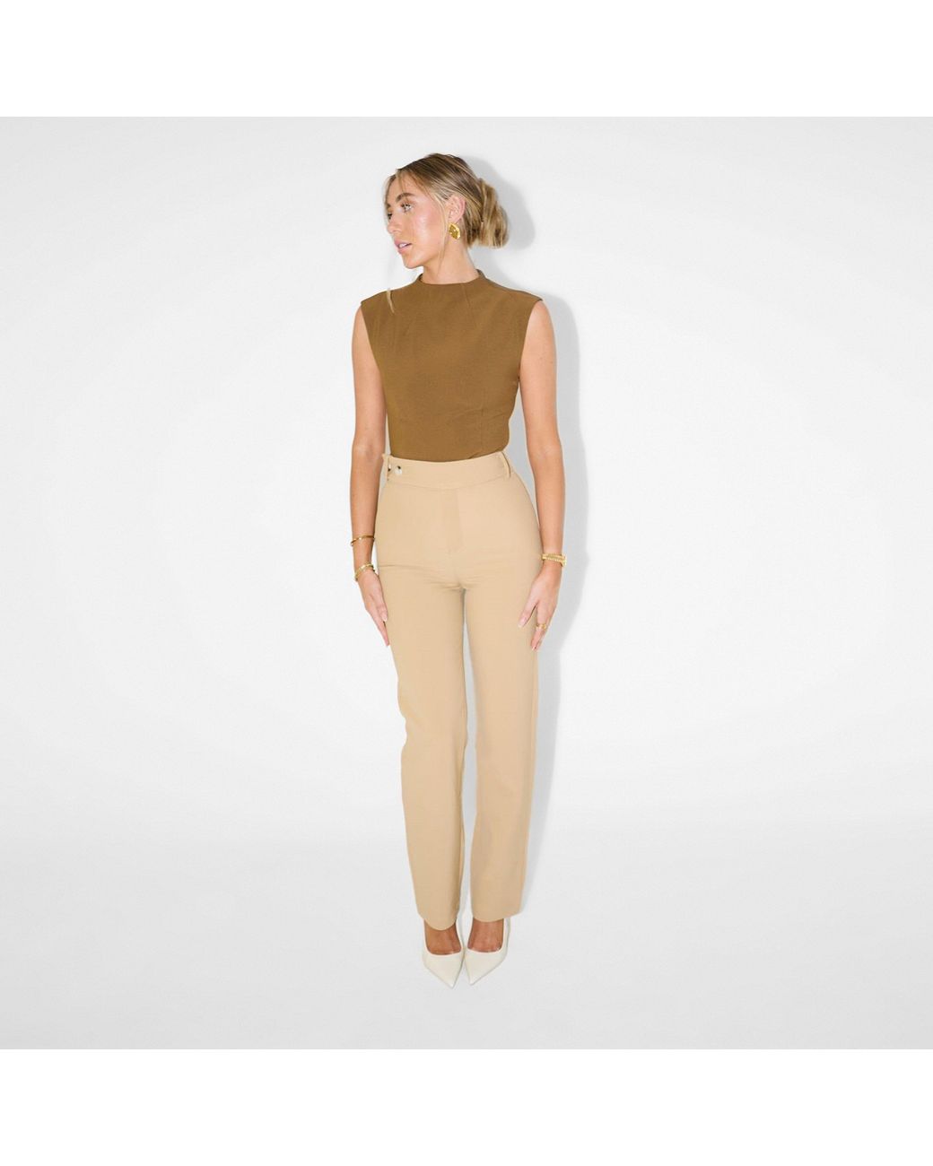 Odd Muse Natural The Ultimate Muse Straight Leg Trousers