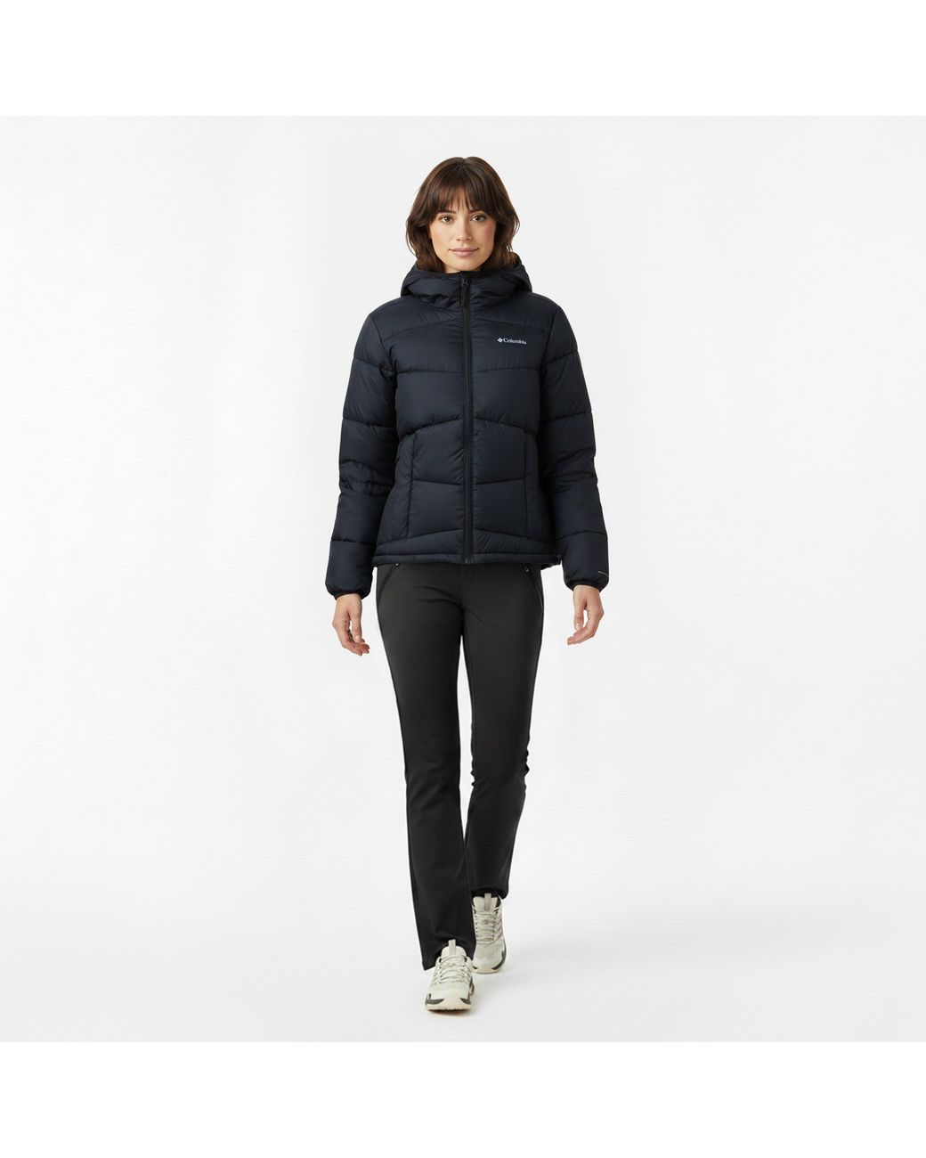 Columbia Blue Five Hooded Full-Zip Puffer Jacket