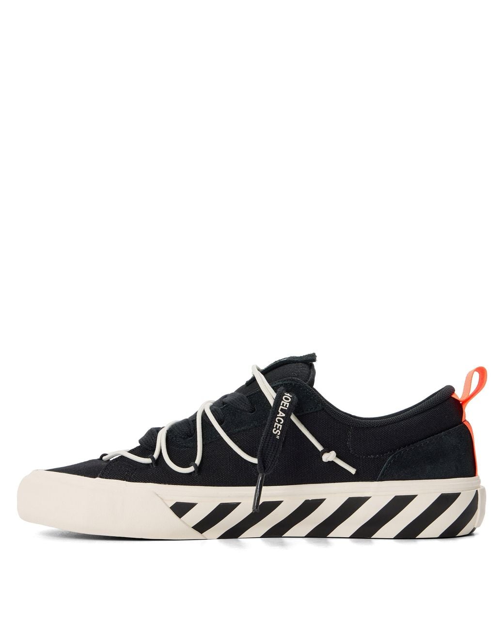 L/AB Off White Black Tape Canvas Vulcan Low-Top Trainers for men
