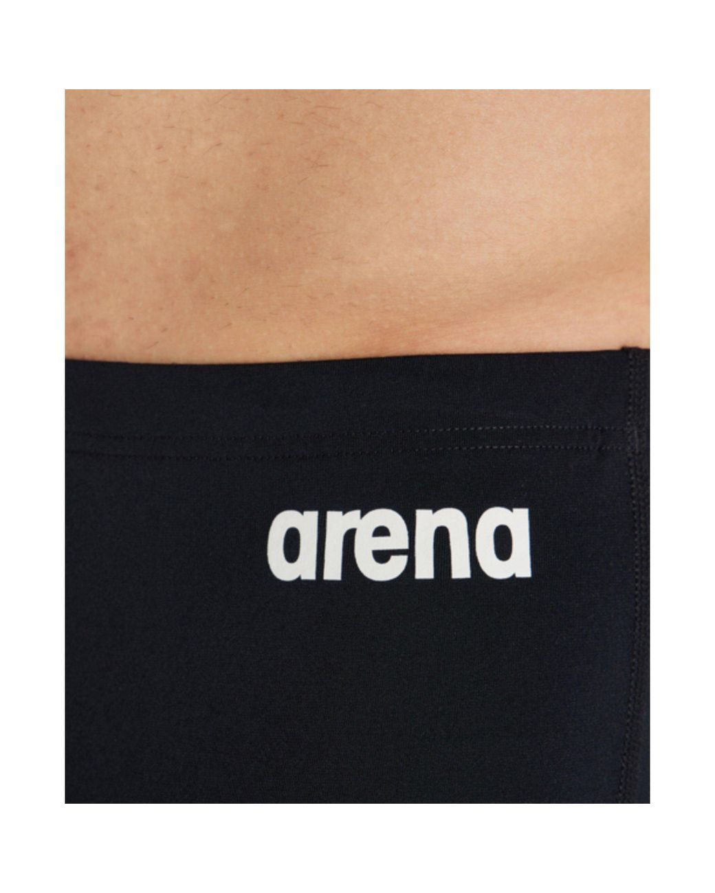 Arena Black Solid Team Swim Shorts for men