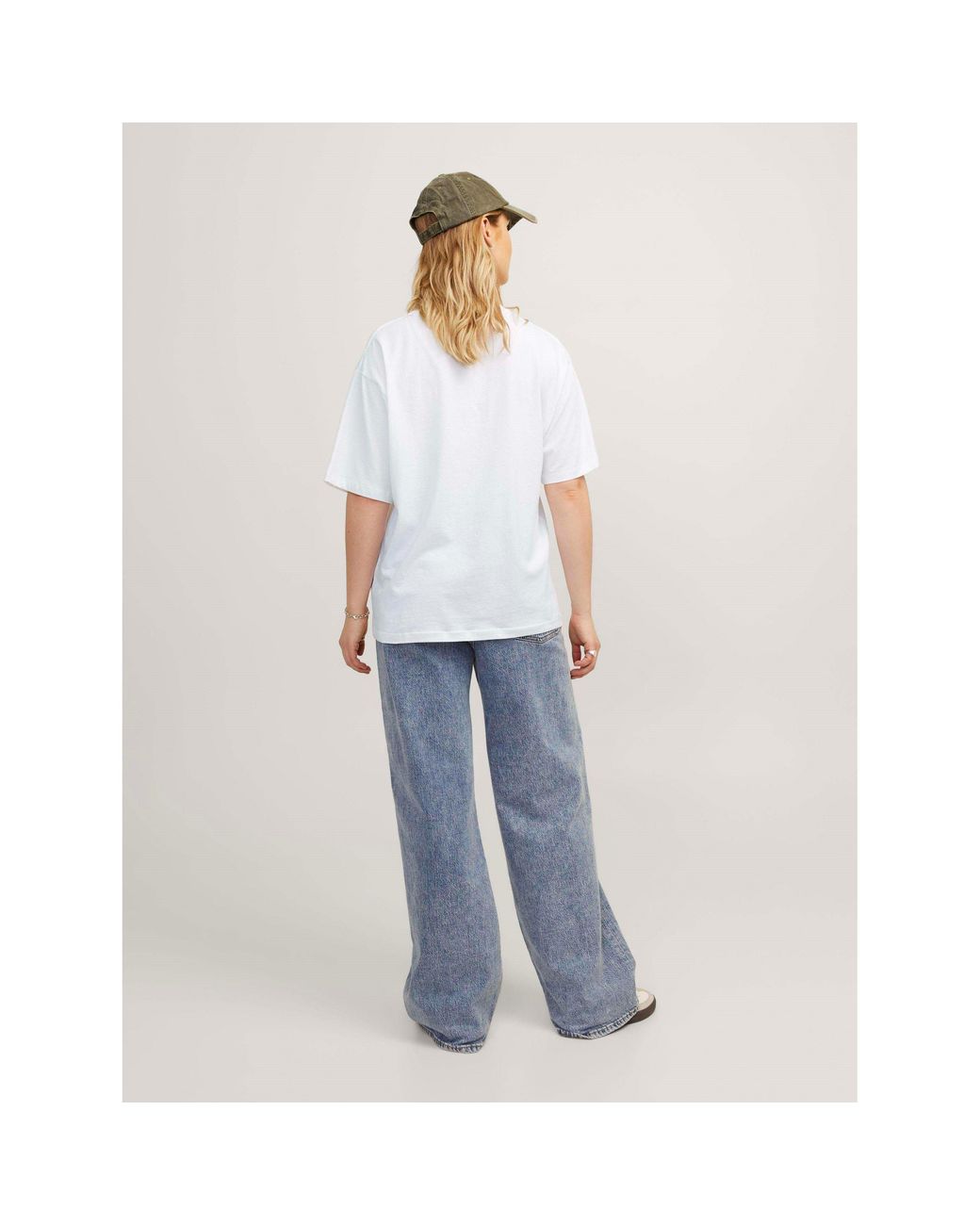JJXX Blue Andrea Loose Logo T-Shirt Ladies