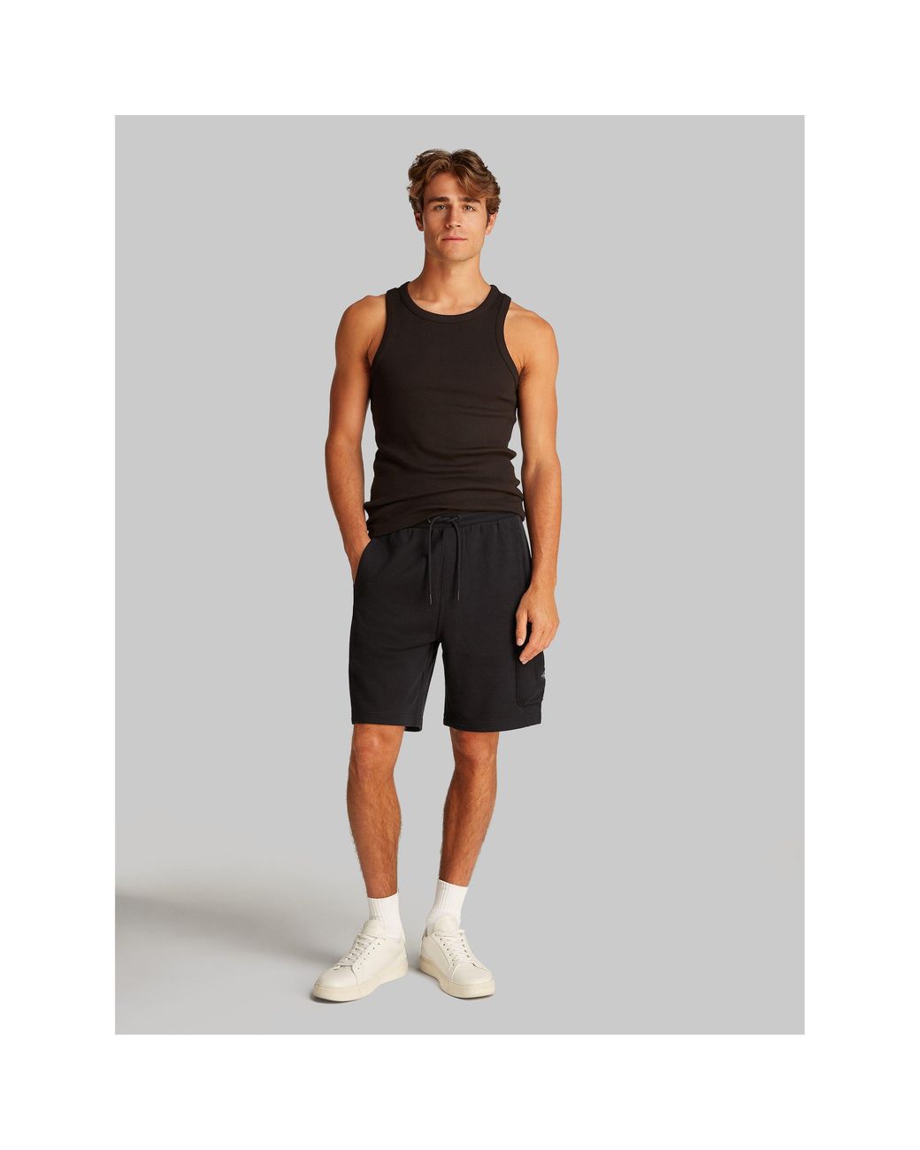 Calvin Klein Black Woven Label Short for men