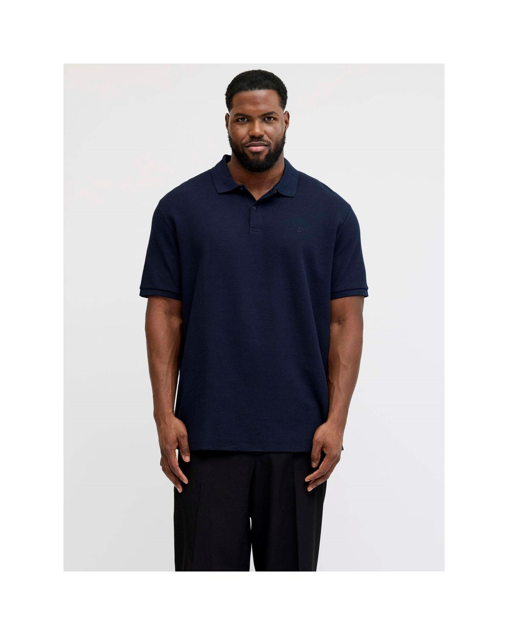 Jack & Jones Blue Austin Short Sleeve Polo Shirt for men
