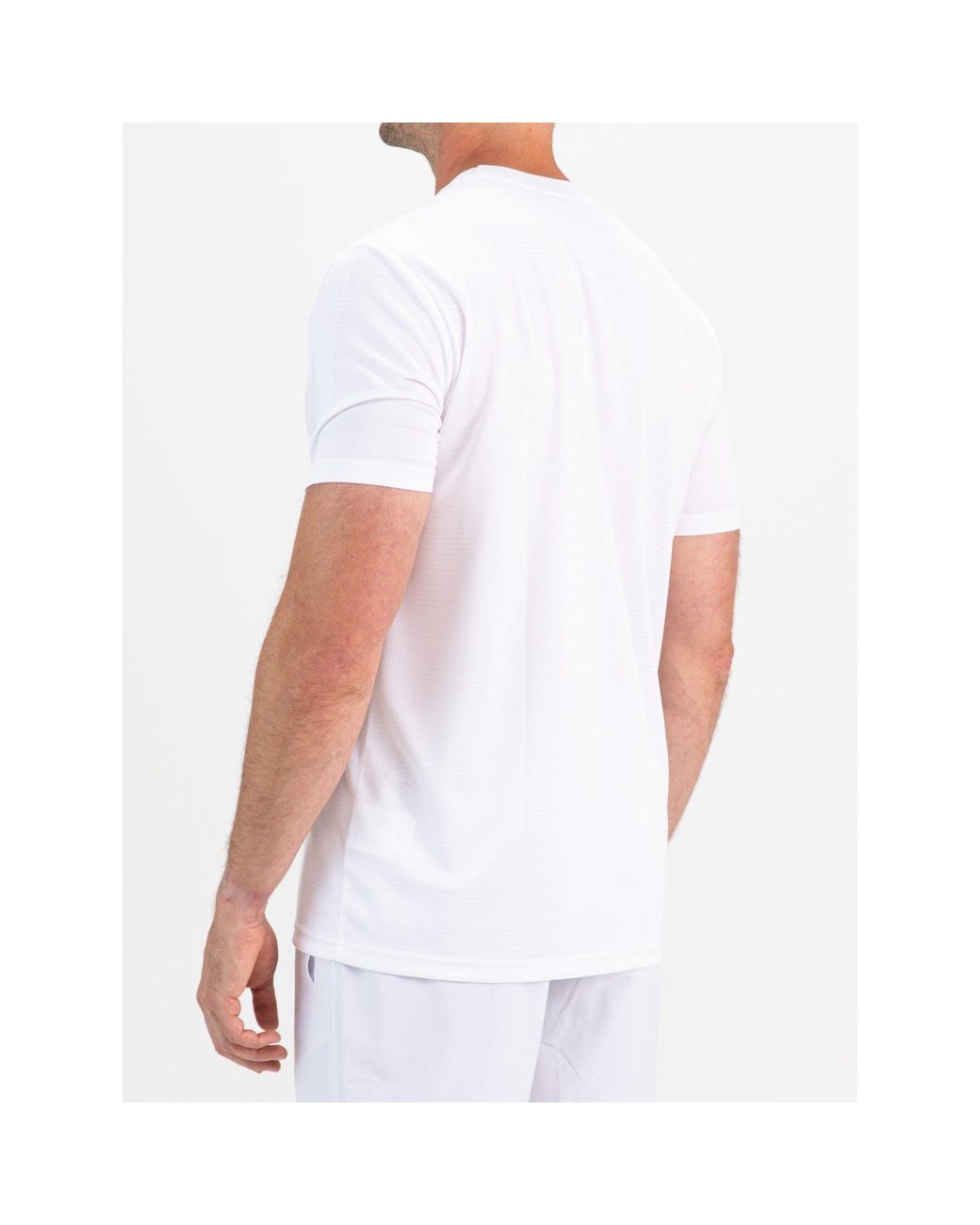 Sjeng Sports White S Tex Short Sleeve Performance Gym Top for men