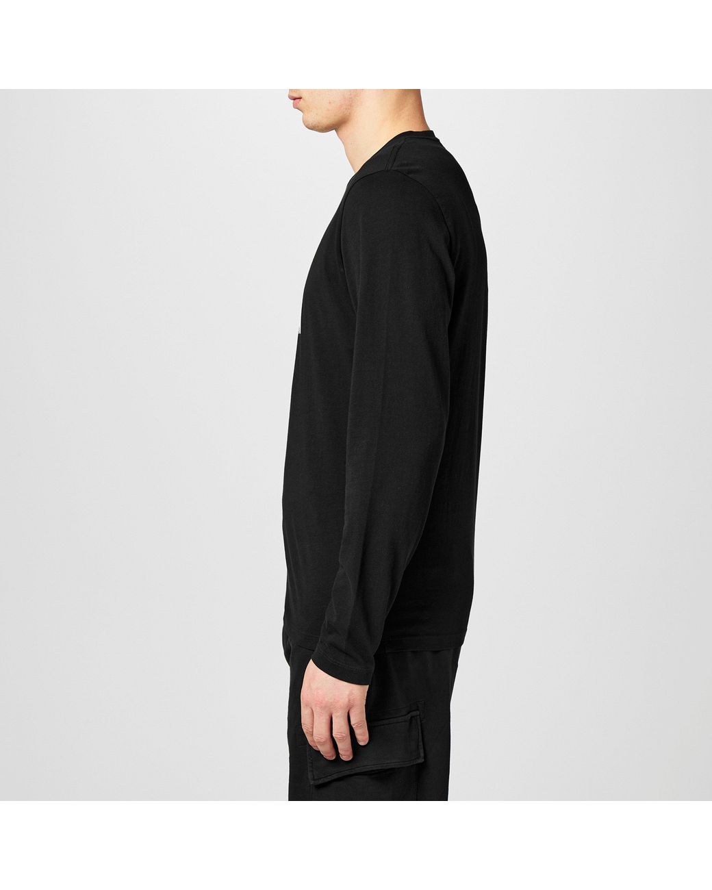 C P Company Black Long Sleeve Top for men