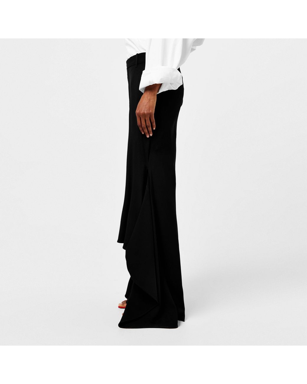 Balenciaga Black Godet Skirt