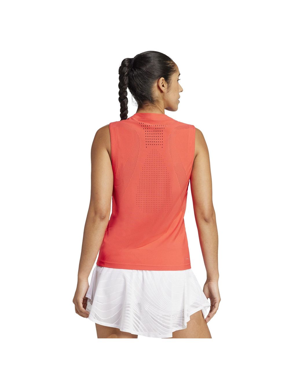 Adidas Red Tennis Pro Climacool+ Match Tank Top