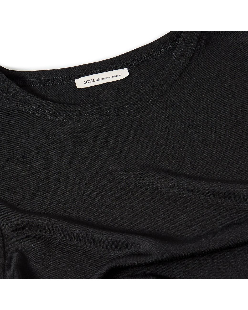 AMI Black Short Sleeve Blouse