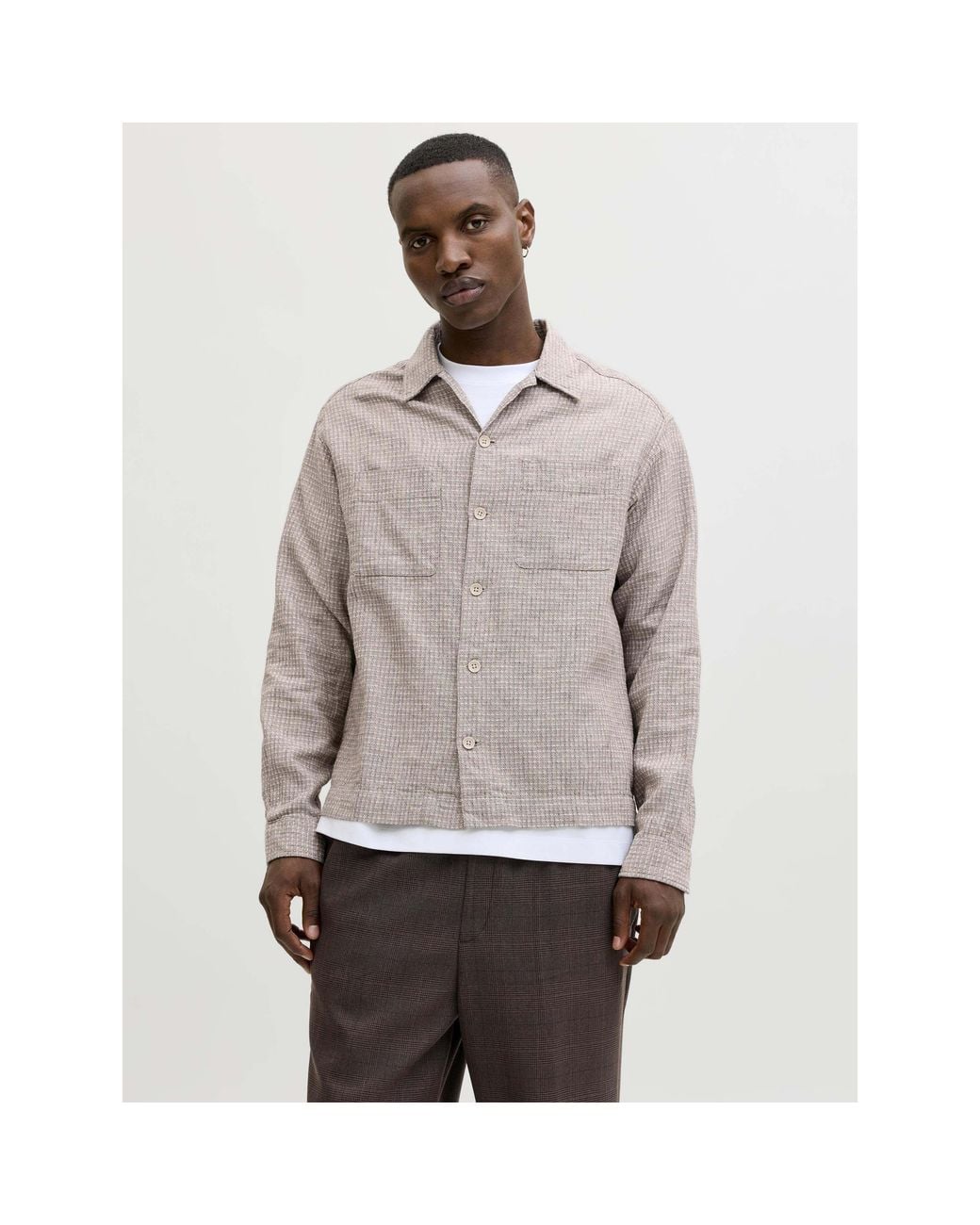 Jack & Jones Gray Jack Jprblamatt Line for men