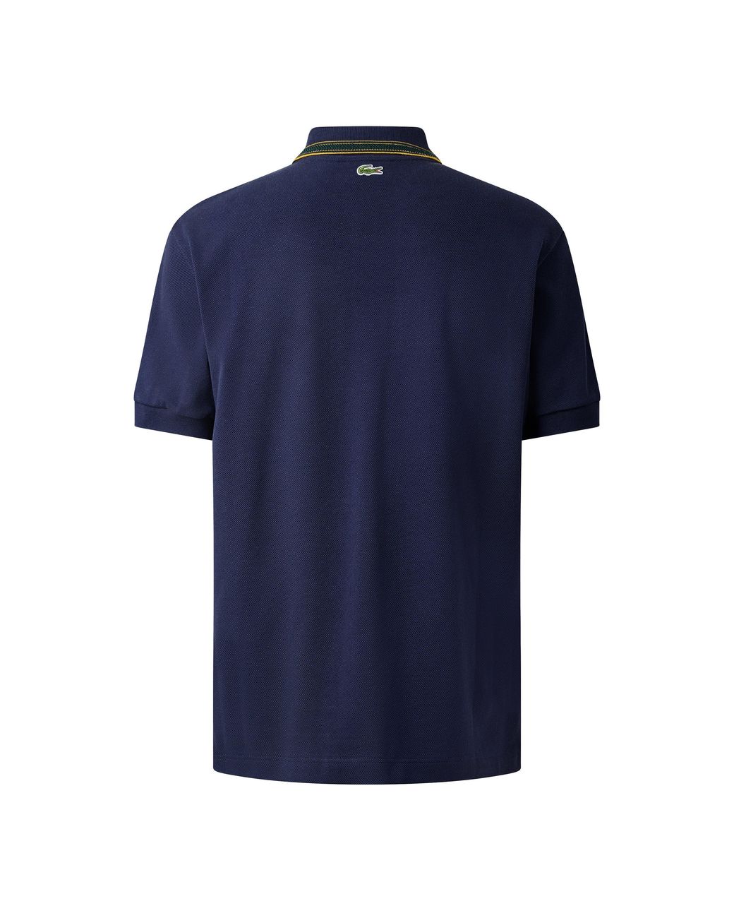 Lacoste Blue Tipped Cotton Short-Sleeve Polo Shirt for men