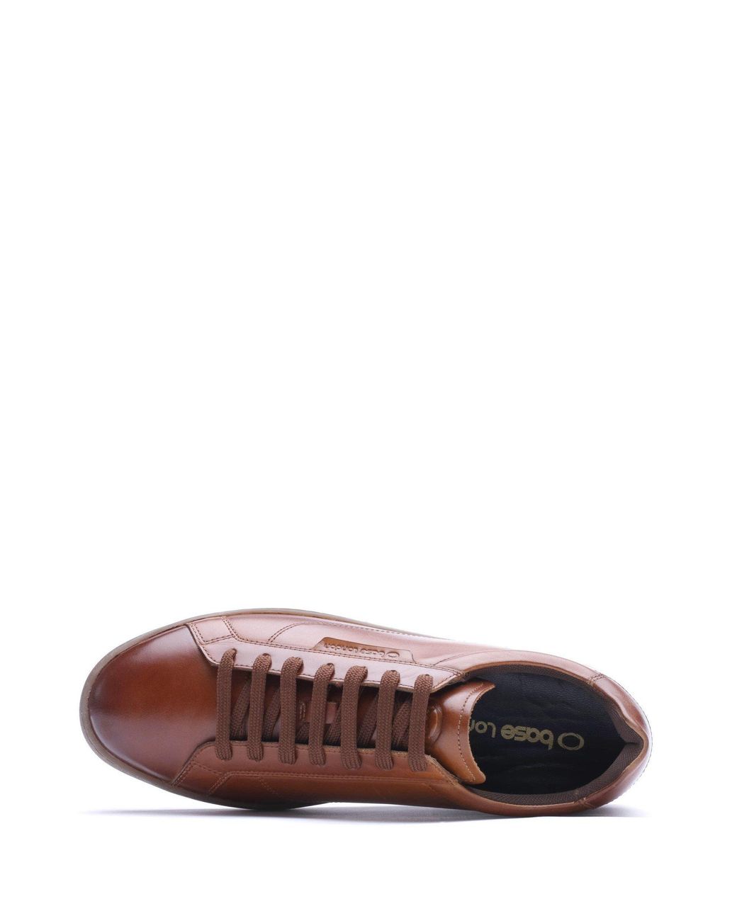 Base London Pink Zammo Lace Up Leather Trainers for men