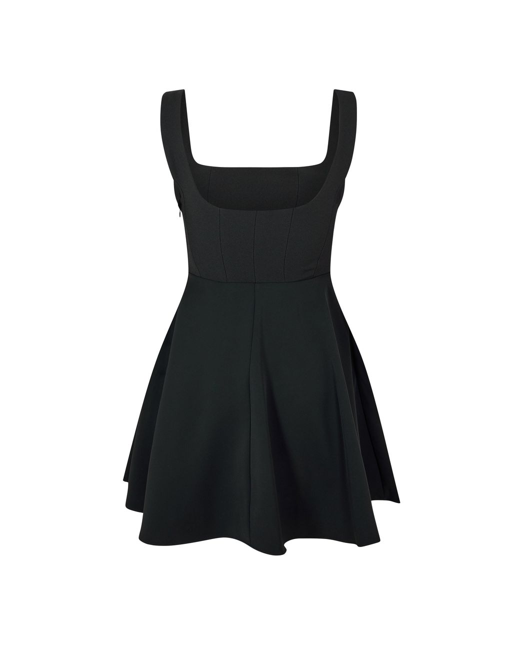 Odd Muse Black Square Neck Mini Dress