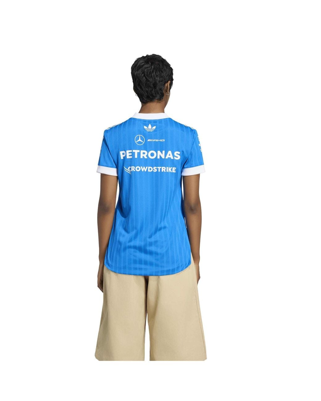 Adidas Originals Blue Mercedes Short-Sleeve Slim-Fit T-Shirt