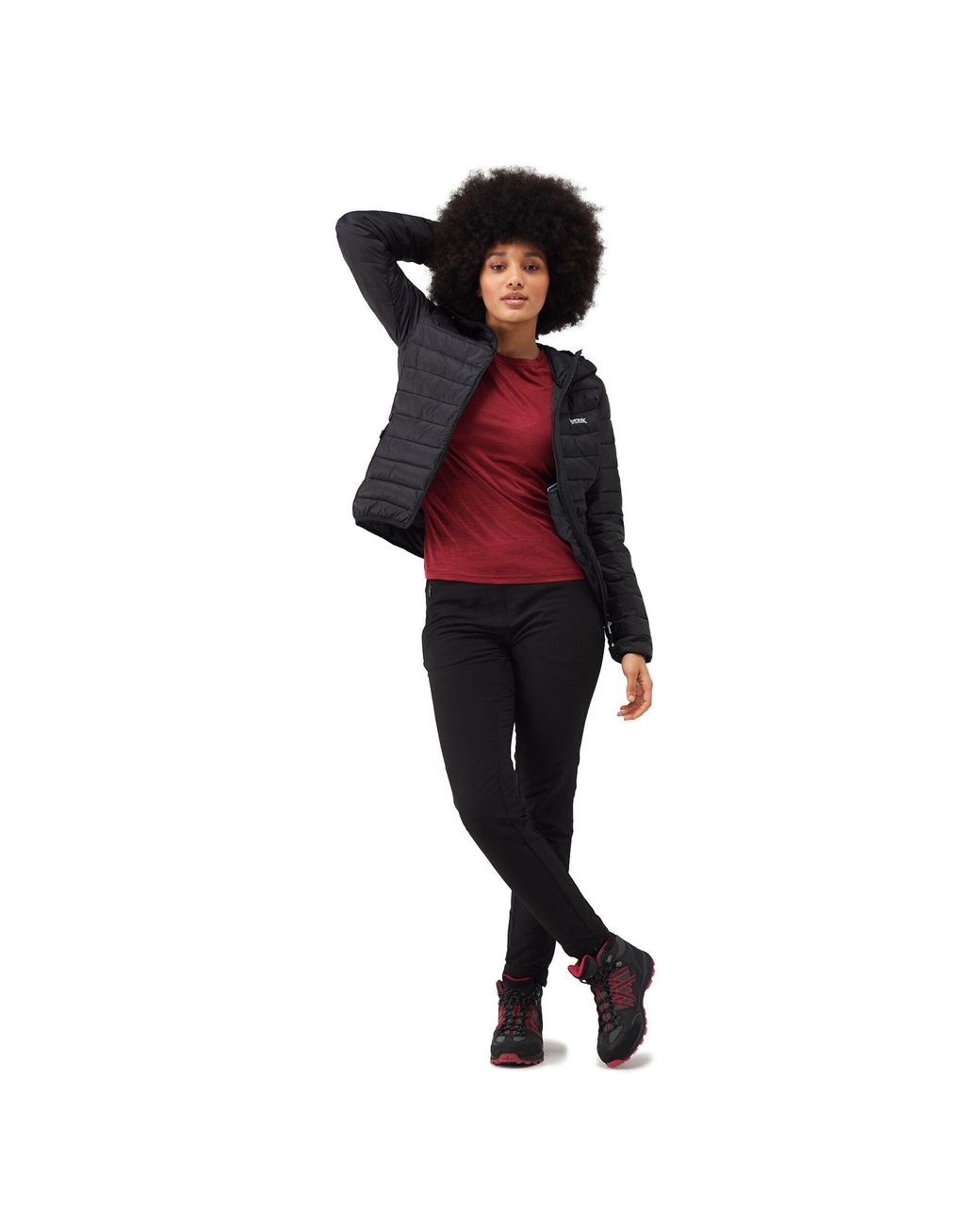 Regatta Black Marizion Quilted Lightweight Insulated Puffer Jacket