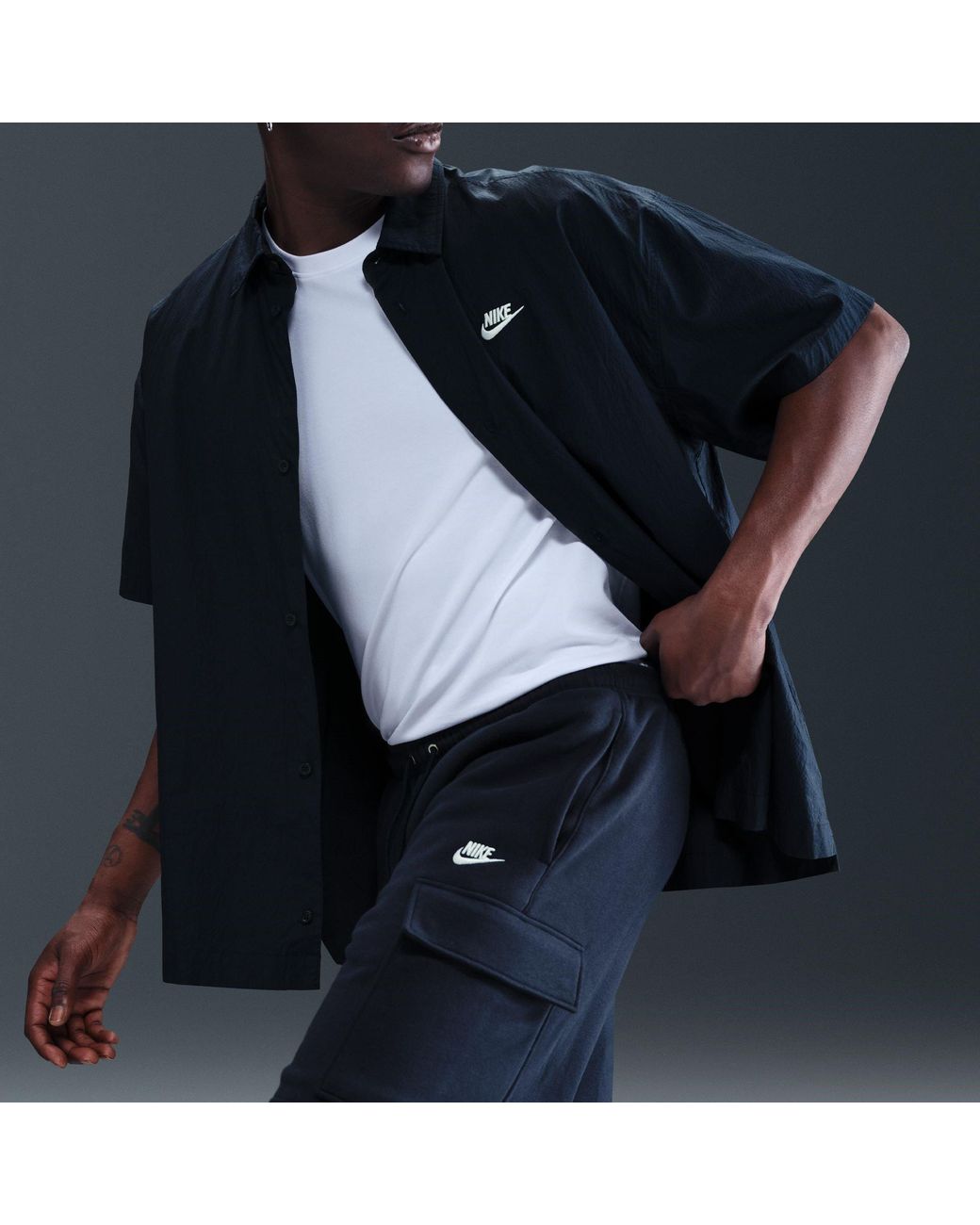 Nike Blue Sportswear Club Cargo Shorts for men
