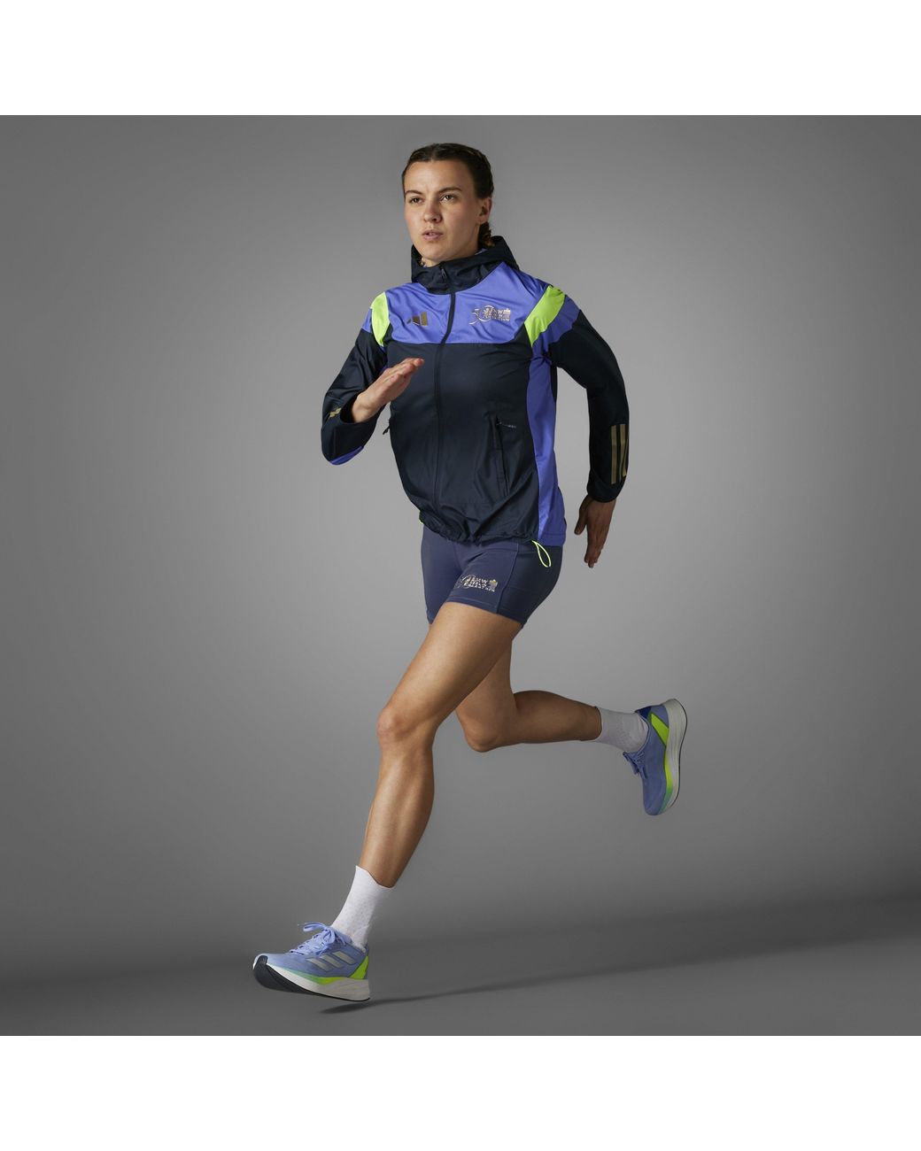 Adidas Blue Performance Running Jacket