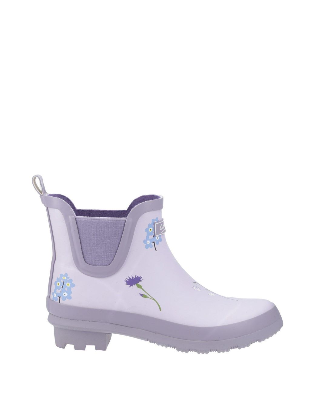Cotswold Purple Wildflower Ankle Wellingtons