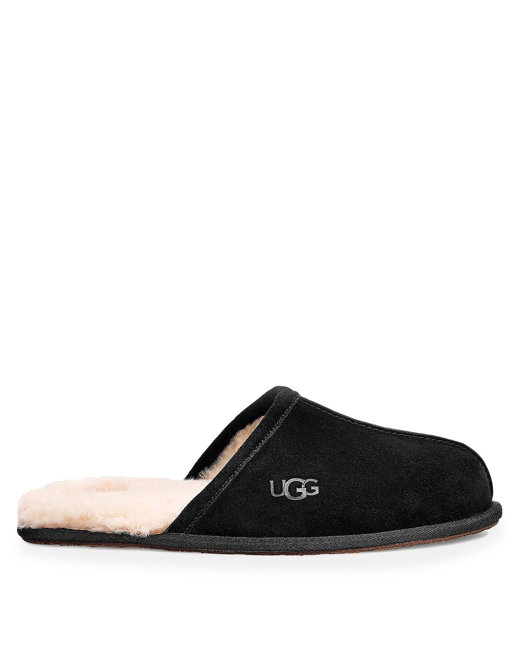 Ugg Black Scuff Shearling-lined Mule Slippers for men