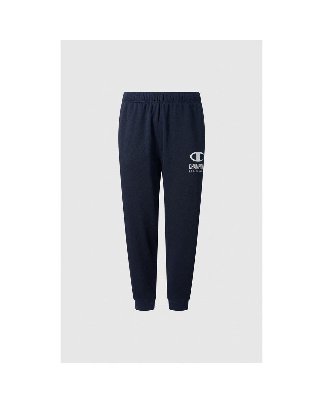 Champion Blue Closed Hem Jersey Jogging Bottoms for men