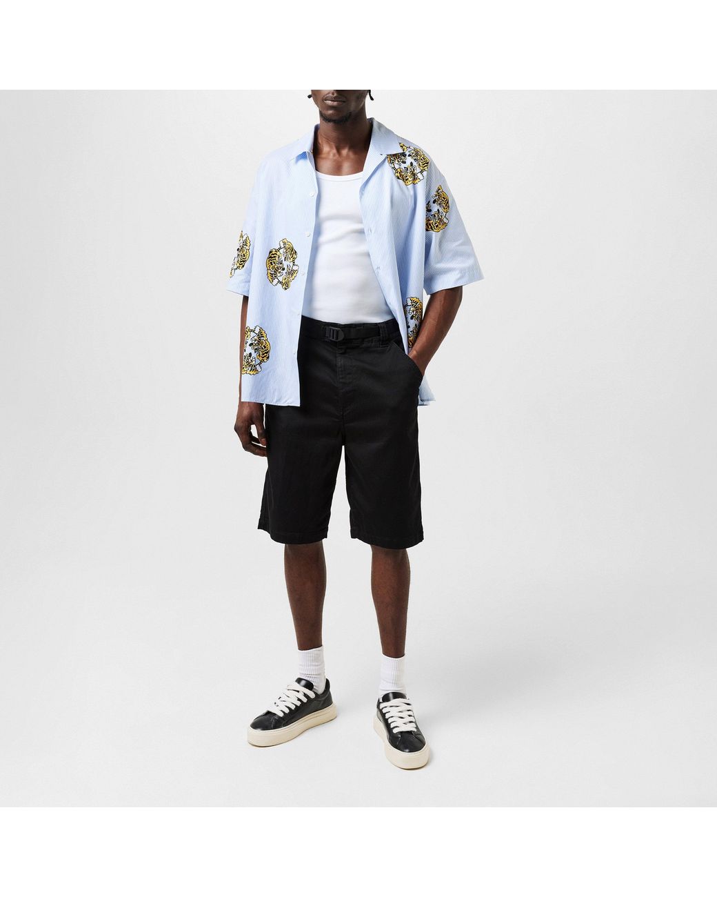 KENZO Blue Verdy Hawaiian Shirt for men