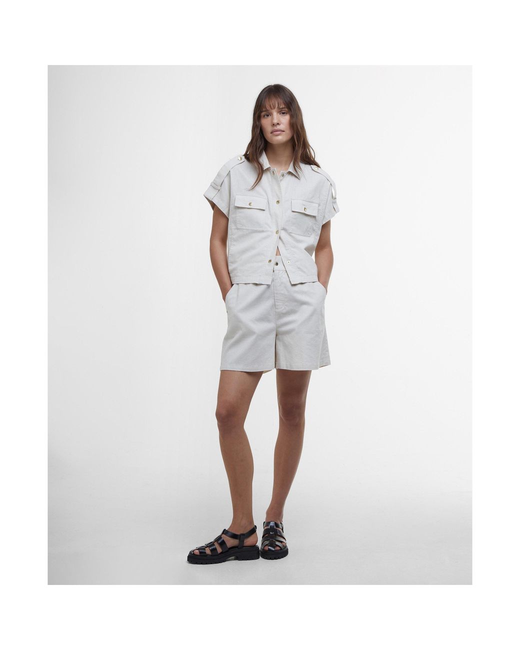 Barbour Gray Pryia Shorts