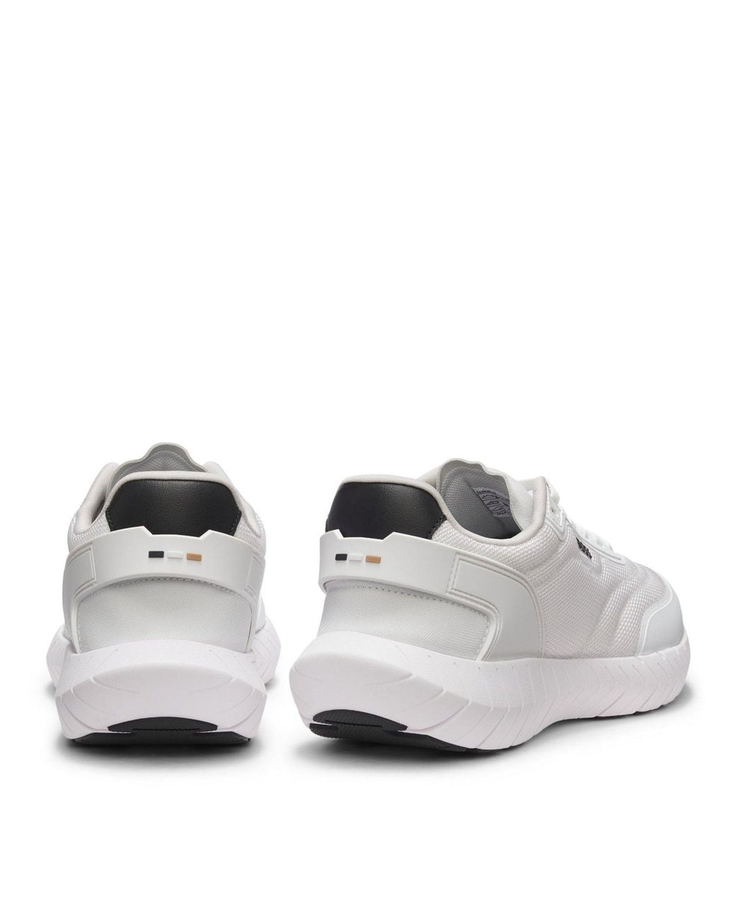 Boss White Motion Runner Trainers With Logo Detail for men