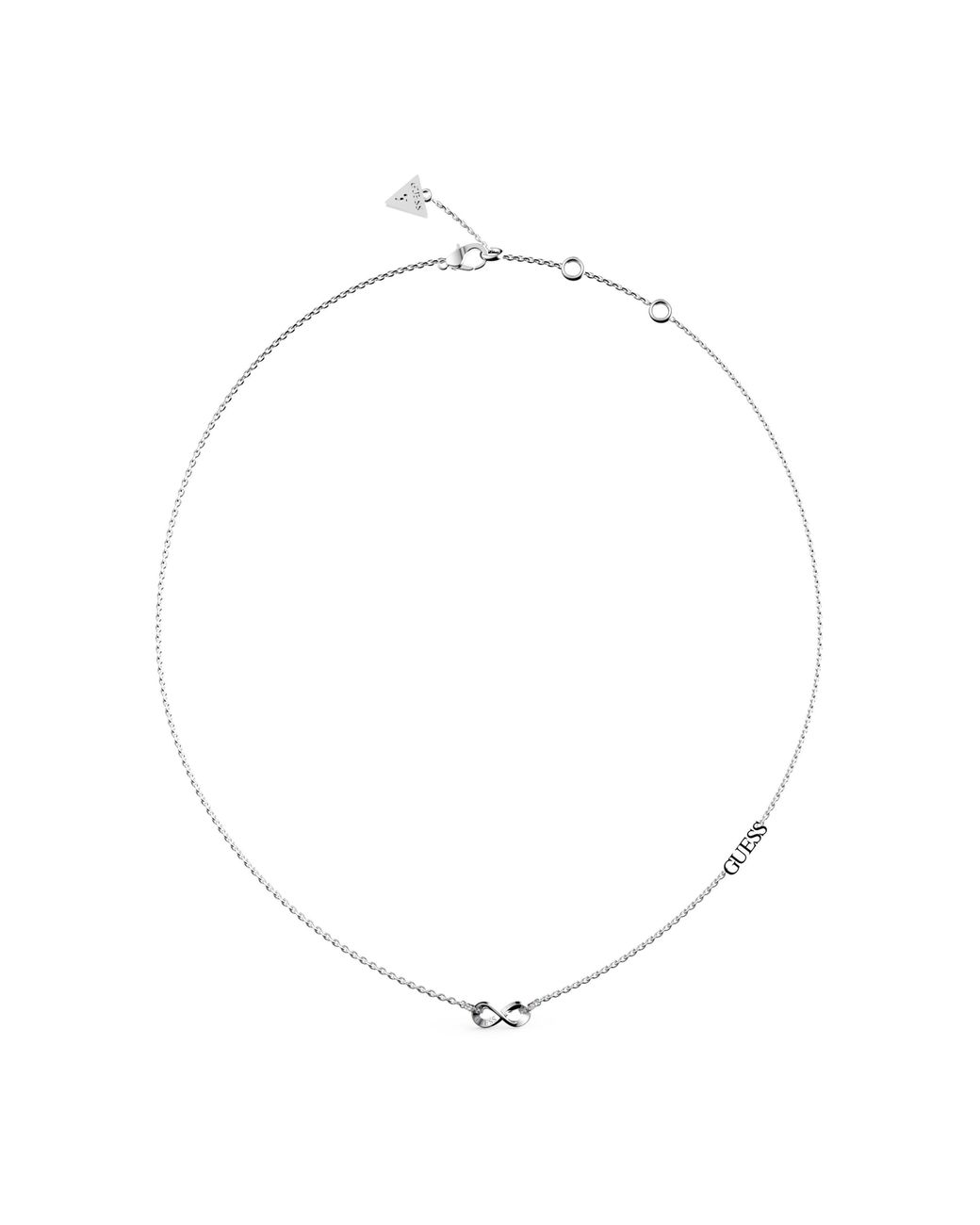 Guess Metallic Endless Dream Stainless Steel Chain Necklace