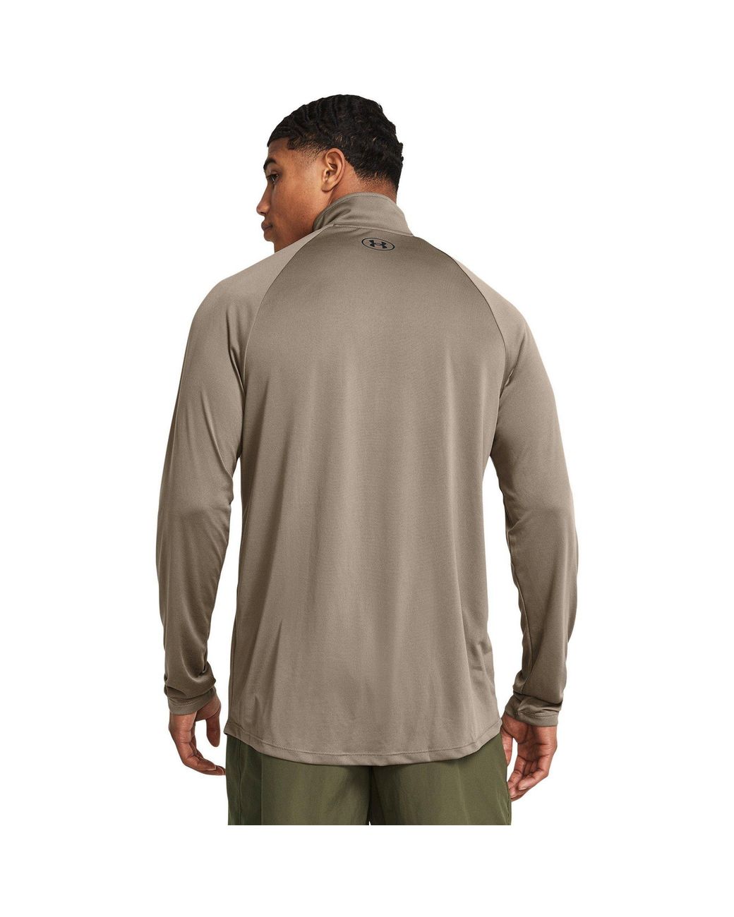 Under Armour Gray Tech ½ Zip Long Sleeve for men