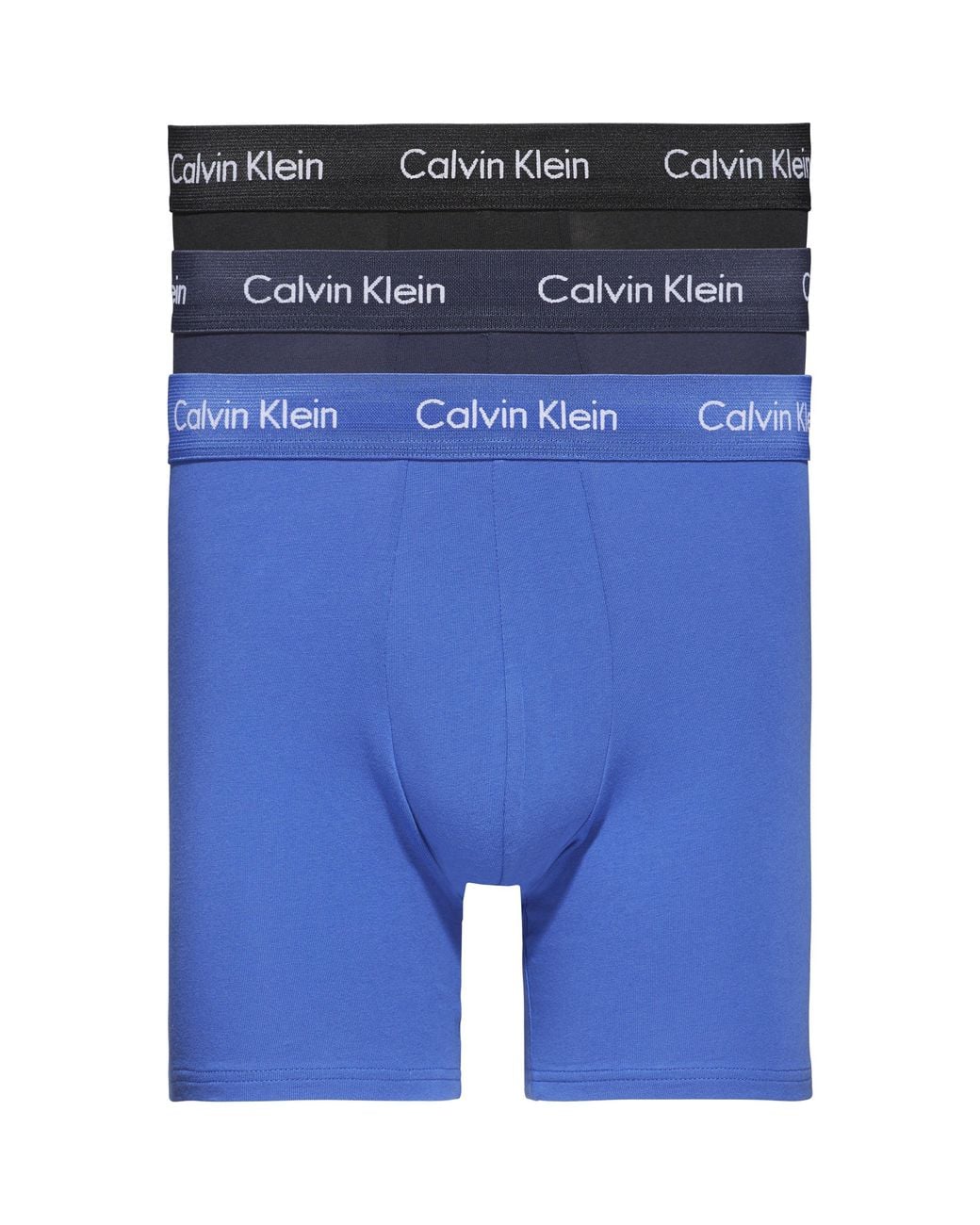 Calvin Klein Blue 3 Pack Boxer Briefs for men