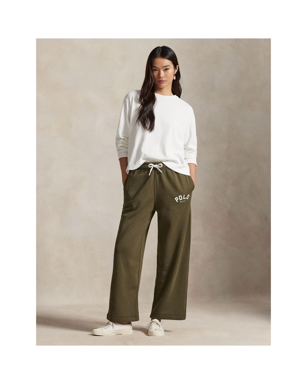 Polo Ralph Lauren Green Wide Leg Jogging Bottoms