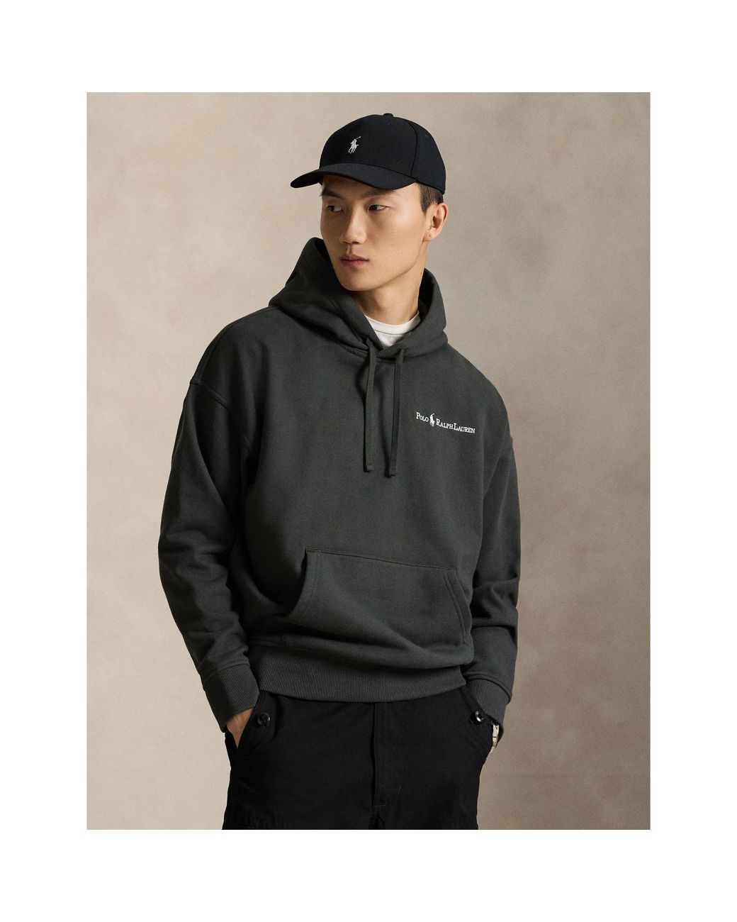 Polo Ralph Lauren Gray Prl Pp Pull Over Hoodie for men