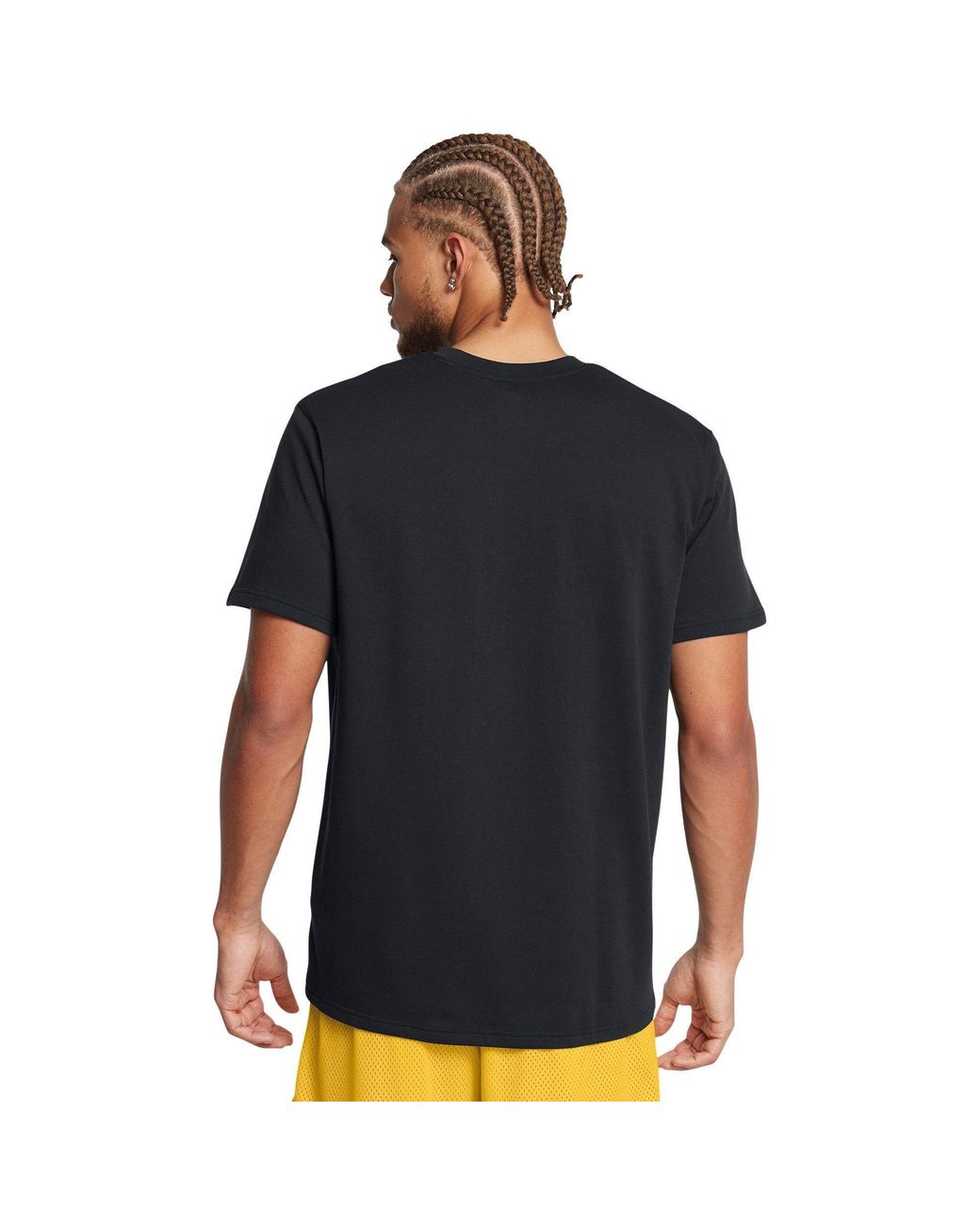 Under Armour Black Curry Logo Heavyweight T-Shirt for men