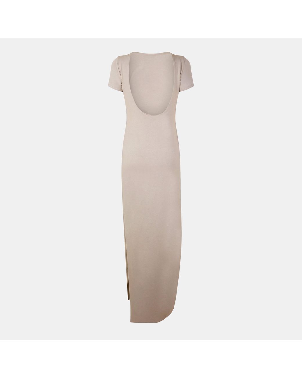 Jack Wills Natural Jw Scoop Back Maxi Dress