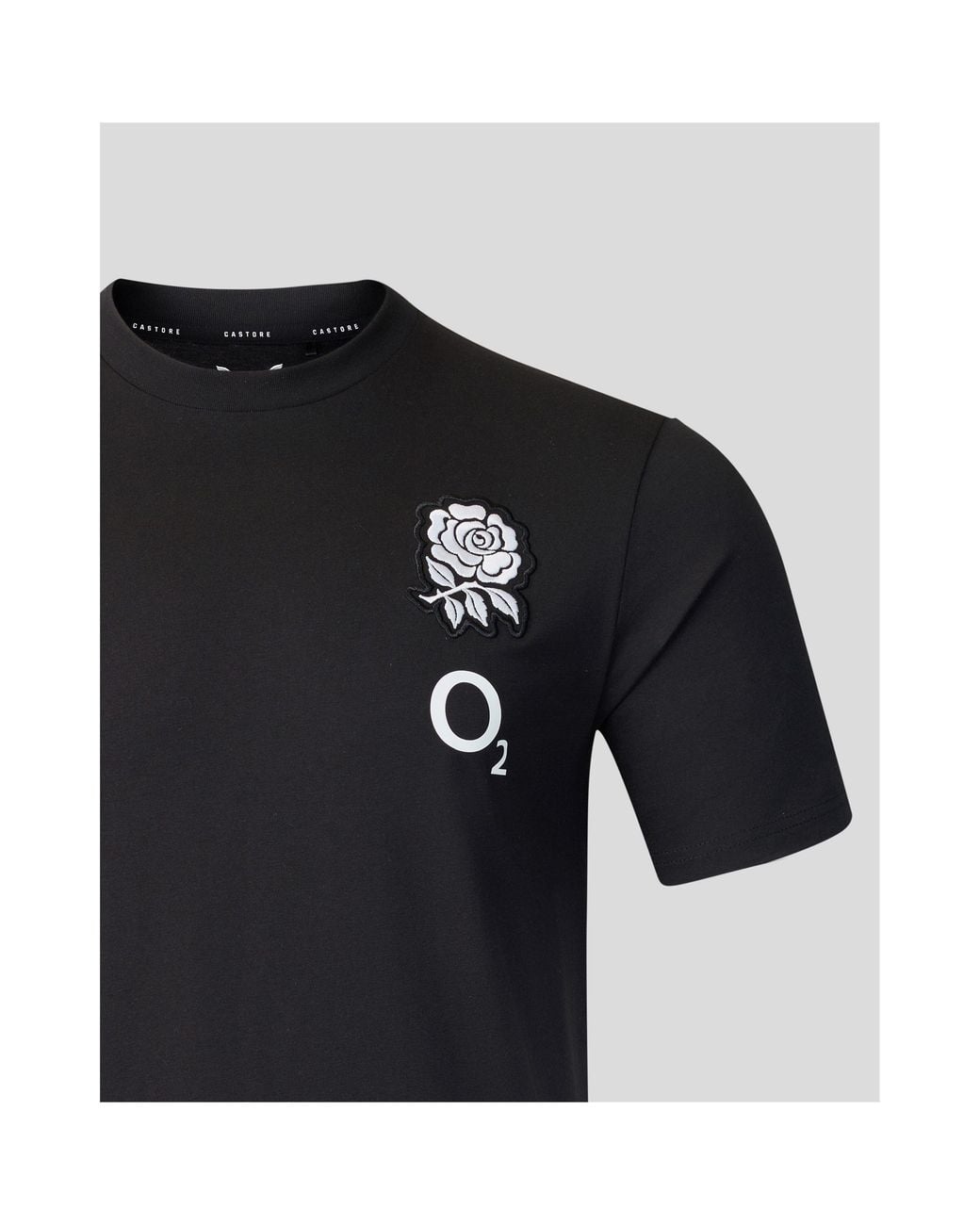 Castore Black England Rugby 2026 Short Sleeve Performance T-Shirt for men