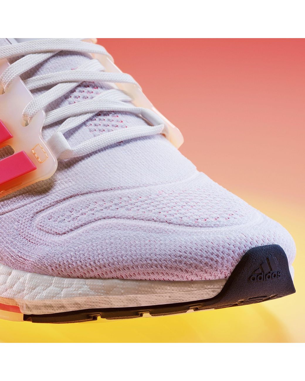 Adidas Pink Ultraboost 22 Running Shoes