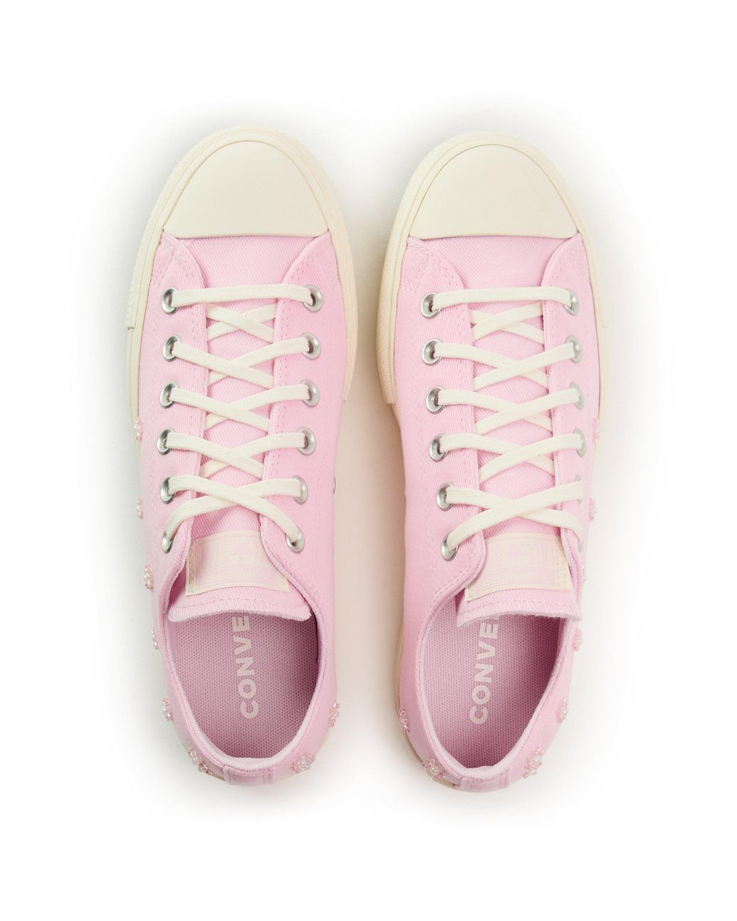 Converse Pink Chuck Taylor All Star Platform Canvas Low Top Shoes