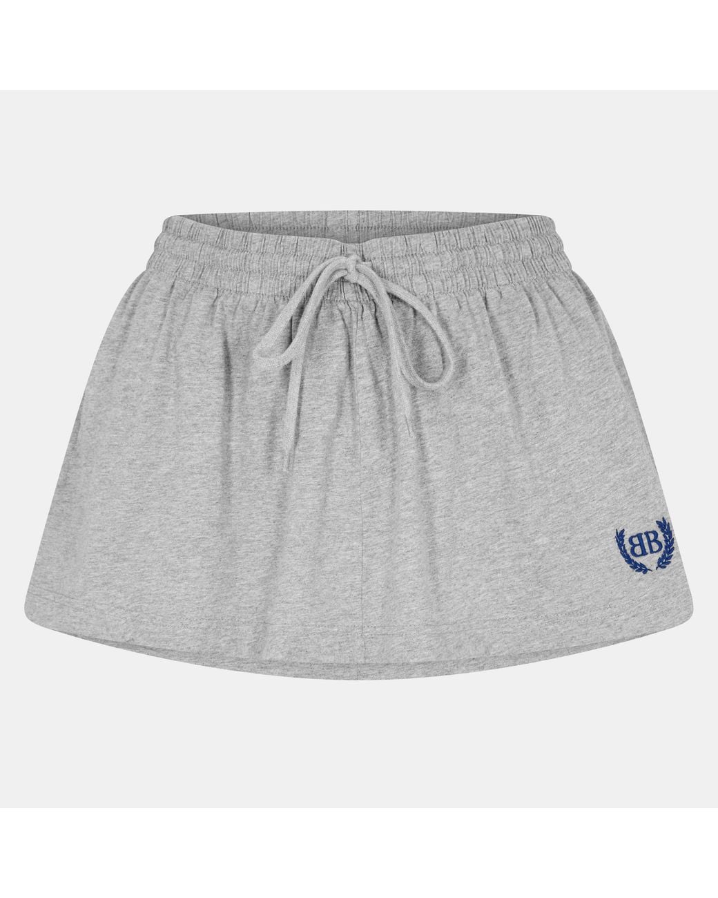 Balenciaga Gray High-Rise Mini Skirt