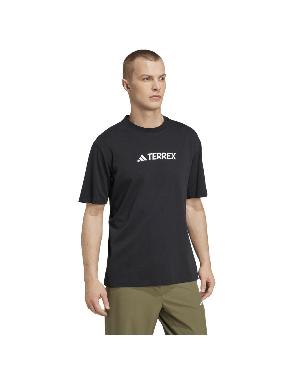 Adidas Black Terrex Classic Logo T-Shirt for men