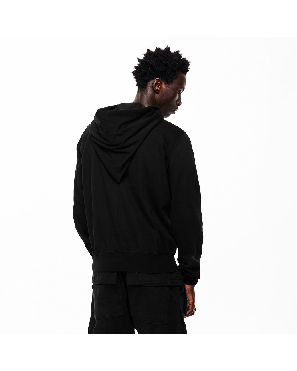 Rick Owens Black Mountain Zip Hoodie for men