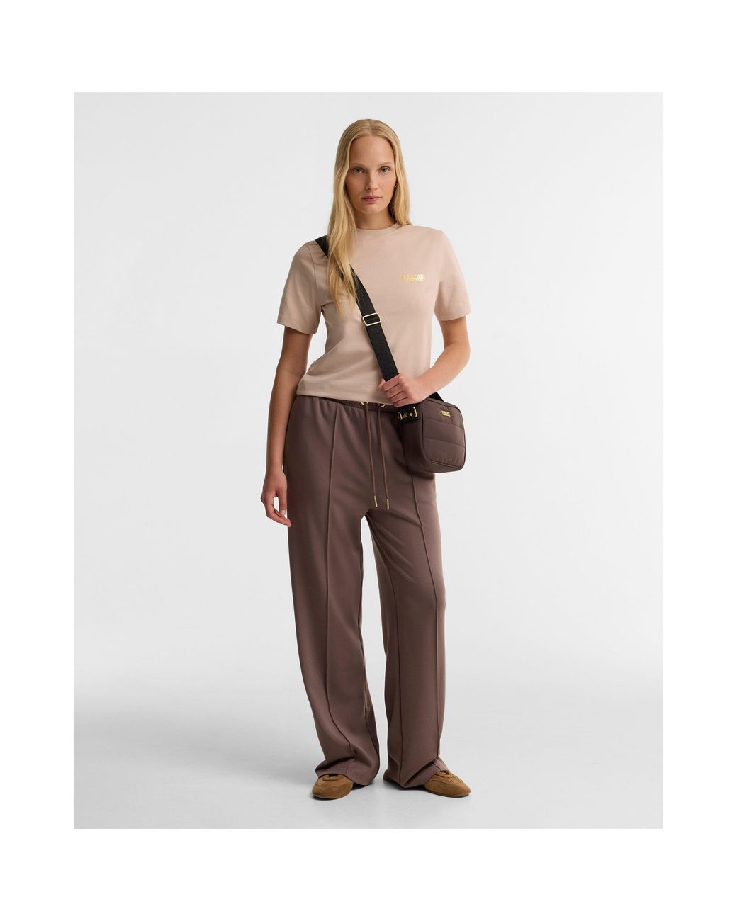 Barbour Brown Monaco Baffle Crossbody Bag 1.6 L