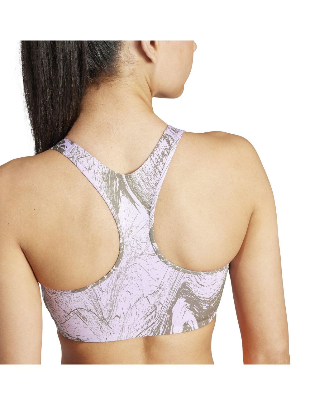 Adidas Gray Medium Impact Sports Bra