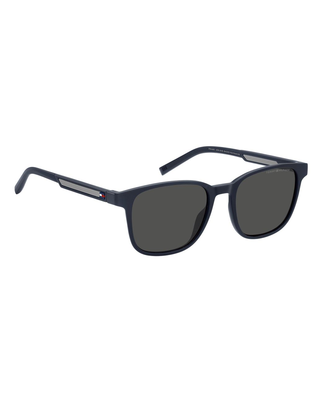Tommy Hilfiger Black Sn63 Full-Rim Rectangle Sunglasses for men